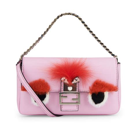 fendi micro baguette monster leather bag|fendi astrology bags.